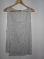 H&M+ Grijze Top Met Gouden Vlindertjes Maat 2XL (NIEUW), H&M, Nieuw, Grijs, Shirt of Top