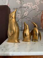 Drie koperen pinguins, Antiek en Kunst, Ophalen