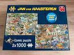 Jan van Haasteren puzzel - Safari en De storm - 2x1000 stuks, Ophalen of Verzenden, 500 t/m 1500 stukjes, Zo goed als nieuw, Legpuzzel