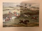 Oud prentje ‘Vale of Aylesbury Steeple chase, Antiek en Kunst, Ophalen of Verzenden