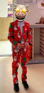 Opposuits Kerstpak, Ophalen of Verzenden, Zo goed als nieuw, Blauw, Met patroon