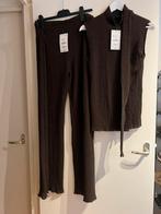 Broek met top Zara - broekpak - maat M, Kleding | Dames, Broeken en Pantalons, Maat 38/40 (M), Bruin, Zara, Ophalen of Verzenden