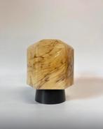 Prachtige vintage gemarmerde plafondlamp 6 hoek Thabur lamp, Ophalen of Verzenden, Zo goed als nieuw, Glas, Art Deco