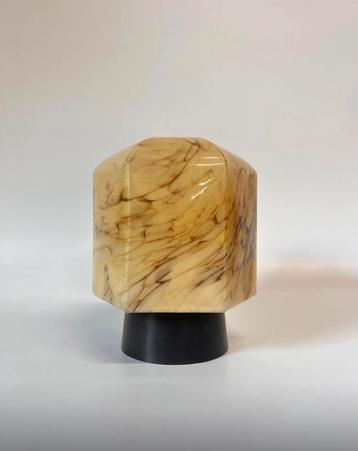 Prachtige vintage gemarmerde plafondlamp 6 hoek Thabur lamp beschikbaar voor biedingen