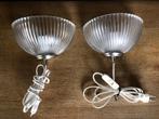Vintage Hema glazen wandlampjes, Huis en Inrichting, Lampen | Wandlampen, Glas, Ophalen of Verzenden