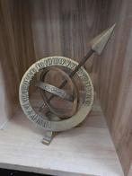 Vintage messing Zonnewijzer met Pijl, Tuin en Terras, Ophalen of Verzenden, Gebruikt