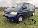 Volkswagen Transporter 2.5 TDI 340 Trendline DC LEER APK, Auto's, Gebruikt, Zwart, Bedrijf, Traction-control