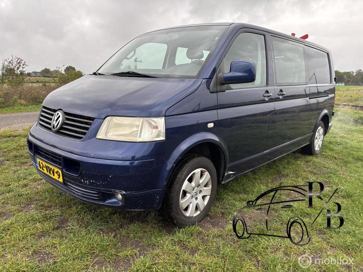 Volkswagen Transporter 2.5 TDI 340 Trendline DC LEER APK, Auto's, Bestelauto's, Bedrijf, Te koop, ABS, Airbags, Airconditioning