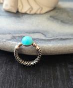 Buddha to Buddha Ring Batas Sphere Stone Turquoise, Ophalen of Verzenden, Dame, Zilver, Zilver