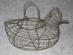 Vintage Eiermand Vorm Kip Metaaldraad, Ophalen