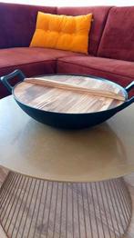 Gietijzeren wok,groot, Huis en Inrichting, Keuken | Potten en Pannen, Ophalen of Verzenden, Gietijzer, Wok