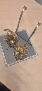 Antieke Wandhaken Set - Prachtig Detail, Verzenden, Koper of Brons