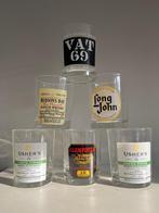 Zes vintage seventies glazen Scotch whisky, Ophalen, Zo goed als nieuw, Overige typen