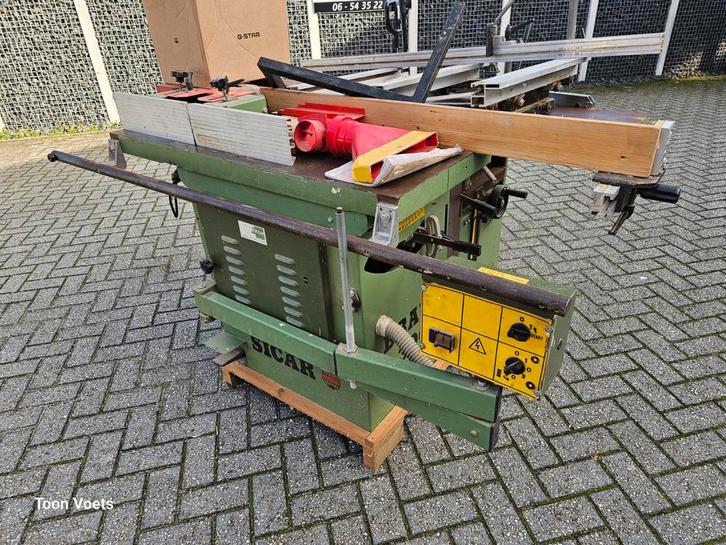 Combinatie machine 5 voudig Merk Sicar, Doe-het-zelf en Verbouw, Gereedschap | Zaagmachines, Gebruikt, Lintzaag, 1200 watt of meer