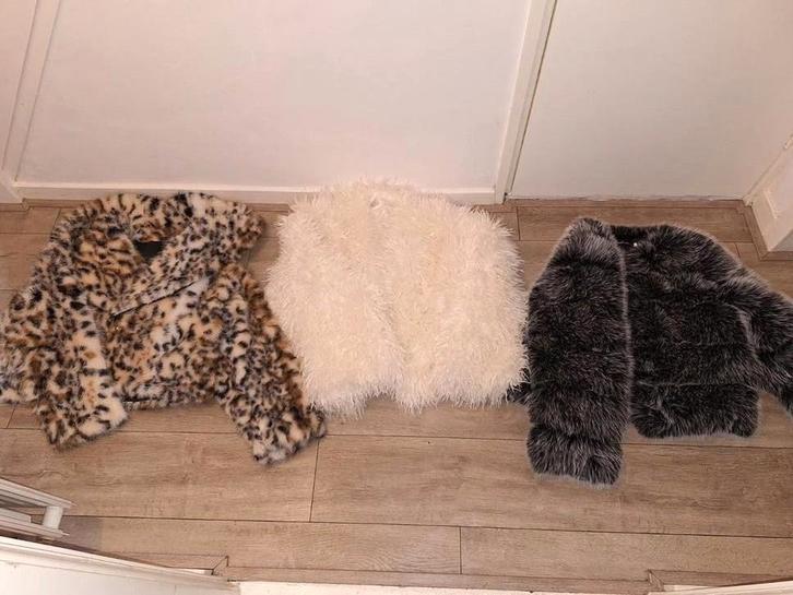 Nep bontjassen, dames bontjas, bontjas, Kleding | Dames, Jassen | Winter, Zo goed als nieuw, Maat 46/48 (XL) of groter, Bruin