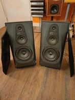 Jamo Digital 100 Luidsprekers - Zwart/Alu - Goede Staat, Ophalen, Gebruikt, Front, Rear of Stereo speakers, Jamo