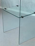 Gallotti & Radice bijzettafel vintage design side table glas, Italie, Gebruikt, Ophalen of Verzenden, Gallotti & Radice