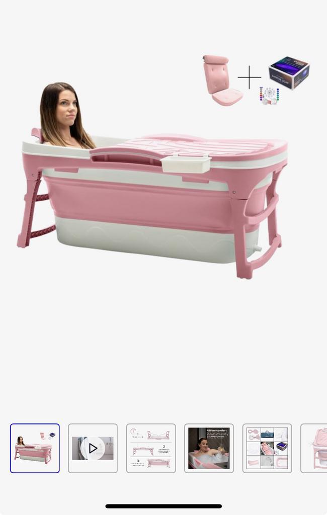 Inklapbaar bad / Hello Bath (Nieuw), Huis en Inrichting, Badkamer | Badtextiel en Accessoires, Nieuw, Roze, Ophalen of Verzenden