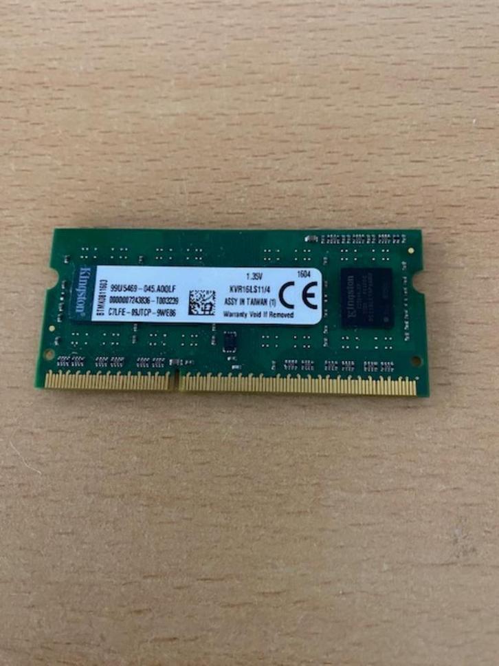 Kingston KVR16LS11/4 - Geheugen, Computers en Software, Overige Computers en Software, Zo goed als nieuw, Ophalen of Verzenden