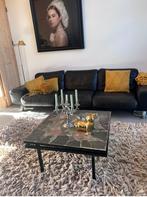 Vintage brutalist salontafel van natuursteen, Huis en Inrichting, Tafels | Salontafels, Ophalen, Brutalist, 100 tot 150 cm, Vierkant