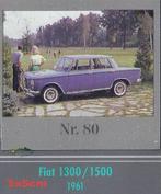 Vp80 verzamelplaatje fiat 1300/1500 ---1961  5 cm x 5 cm, Ophalen of Verzenden, Zo goed als nieuw, Auto's