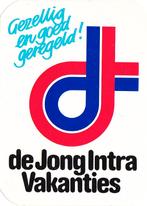 Sticker toerisme de Jong Intra vakanties (3), Verzenden, Zo goed als nieuw, Bedrijf of Vereniging