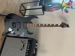 Ibanez Gio GRG121DX-BKF met EMG KH-BB Kirk Hammett, Ophalen, Ibanez, Nieuw, Met versterker