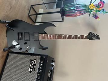Ibanez Gio GRG121DX-BKF met EMG KH-BB Kirk Hammett beschikbaar voor biedingen