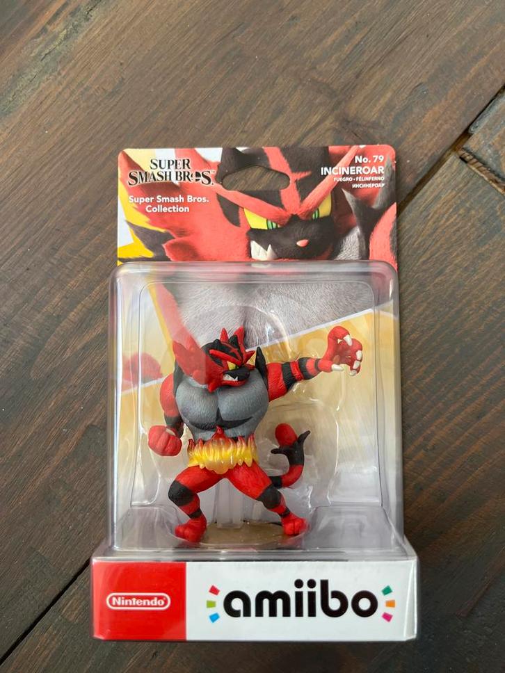 Nieuwe Incineroar Amiibo - Super Smash Bros., Verzamelen, Poppetjes en Figuurtjes, Nieuw, Ophalen of Verzenden
