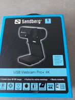 Sandberg webcam usb pro 4k, Computers en Software, Webcams, Ophalen, Nieuw