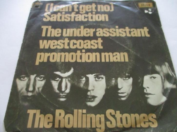 The Rolling Stones _ Satisfaction/The under assistant west.., Cd's en Dvd's, Vinyl Singles, Gebruikt, Rock en Metal, Ophalen of Verzenden