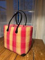 Roze rieten shopper, Sieraden, Tassen en Uiterlijk, Ophalen of Verzenden, Zo goed als nieuw, Roze, Shopper