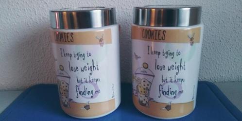 nog 1 koekjespot met de tekst"I want to lose weight but....., Huis en Inrichting, Keuken | Servies, Nieuw, Overige typen, Overige stijlen