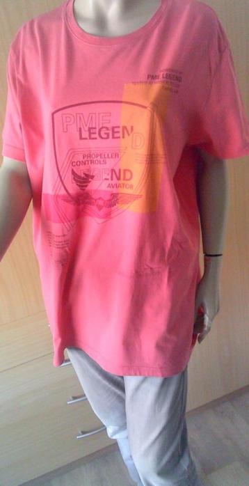 PME LEGEND roze/oranje shirt met print maat XL beschikbaar voor biedingen