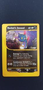 Pokemon promokaart Best of Game 5 Rocket's Sneasel winner, Losse kaart, Zo goed als nieuw, Verzenden