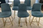 (5) barstoel Mowkan SKY Petrol zithoogte 65cm, 5 krukken of meer, Ophalen, Gebruikt, 60 tot 90 cm