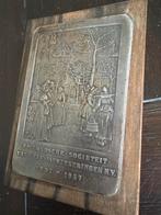 Antieke Gedenkplaat Hollandse Societeit 1807-1957, Ophalen