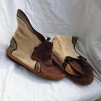 Gae laarzen met leer en vacht. Mt 40. Made in Portugal, ., Zwart, Lage of Enkellaarzen, Ophalen of Verzenden