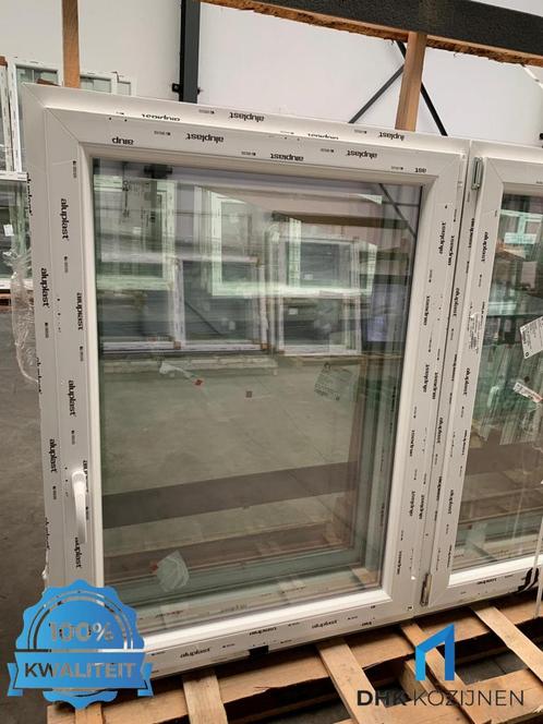 DIRECT LEVERBAAR KUNSTSTOF DRAAIKIEPRAAM 100x135, Doe-het-zelf en Verbouw, Kozijnen en Schuifpuien, Nieuw, Raamkozijn, Kunststof