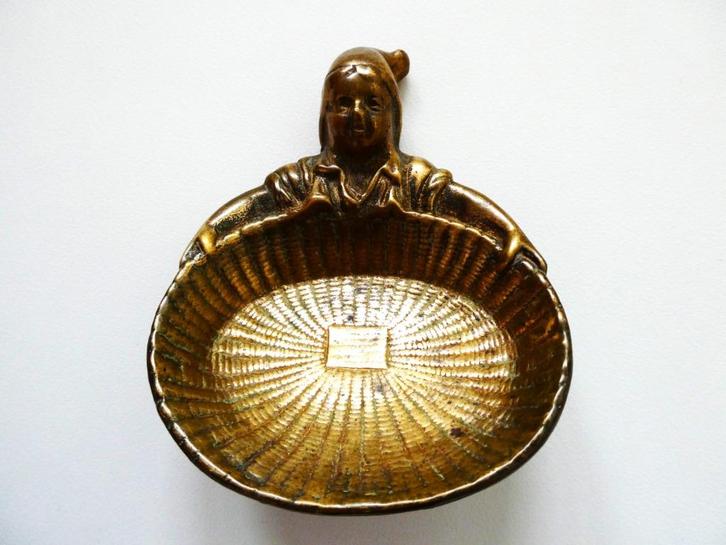 Een vide poche / zwavelstokjeshouder Marianne met graan mand, Antiek en Kunst, Antiek | Koper en Brons, Ophalen of Verzenden