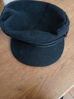 Zwarte pet  schippers pet, Ophalen of Verzenden, Zo goed als nieuw, Pet