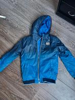 Blauwe Winterjas Maat 152 - Dubbelzijdig!, Ophalen of Verzenden, Onbekend, Jongen