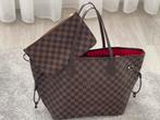 Shopper bruin met rode voering, Verzenden, Nieuw, Bruin, Shopper
