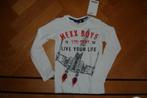 Mexx shirt longsleeve wit raket maat 104-110-116!, Kinderen en Baby's, Kinderkleding | Maat 104, Mexx, Jongen of Meisje, Ophalen of Verzenden