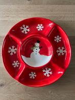 Gezellige mooie grote schaal keramiek 33 cm voor oliebollen, Ophalen, Zo goed als nieuw