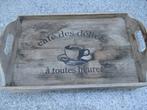 Vintage dienblad., Huis en Inrichting, Woonaccessoires | Dienbladen, Ophalen of Verzenden, Gebruikt, Rechthoekig, Hout
