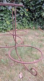 Brocante metalen plant houder binnen & buiten tuin, Ophalen