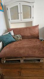 Lederen Zitzak - Comfortabel en Stijlvol, Ophalen, Gebruikt, 100 tot 125 cm, Tweepersoons