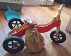 Houten driewieler/ tweewieler van Van Dijk, Kinderen en Baby's, Speelgoed | Buiten | Voertuigen en Loopfietsen, Ophalen, Zo goed als nieuw