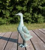 Bronzen beeld – Staande eend (21 cm), Ophalen of Verzenden, Zo goed als nieuw, Metaal, Dierenbeeld